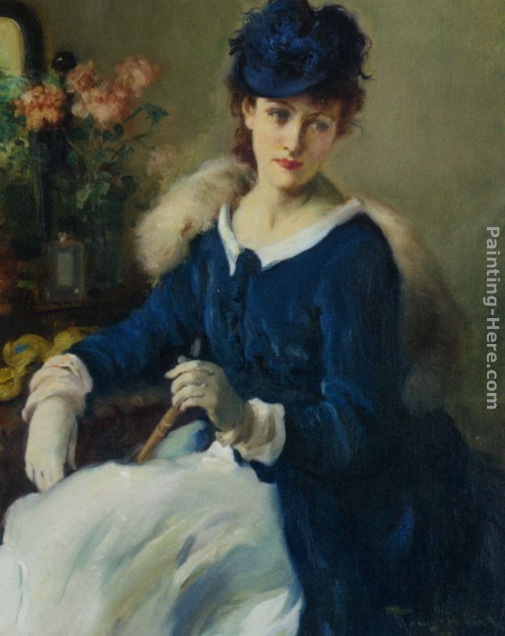 Fernand Toussaint An Elegent Woman